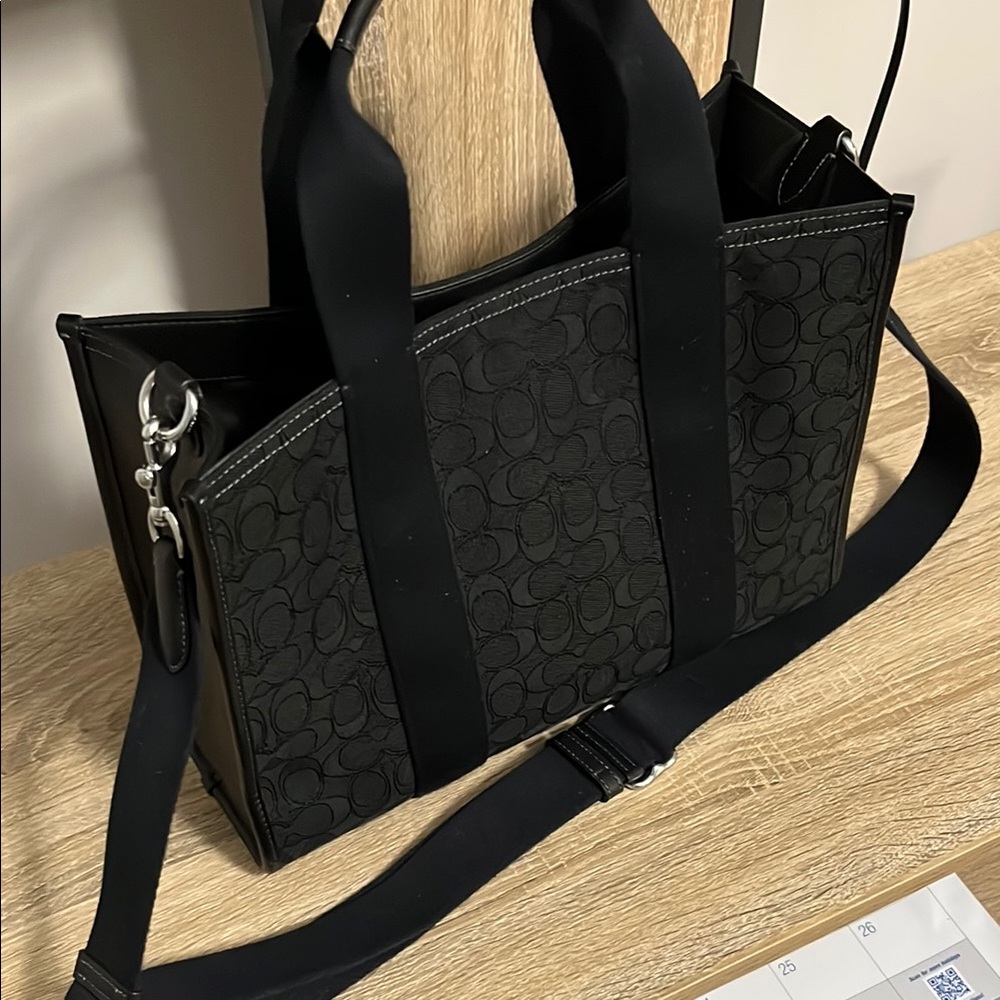 Black Large coach Tote Bag